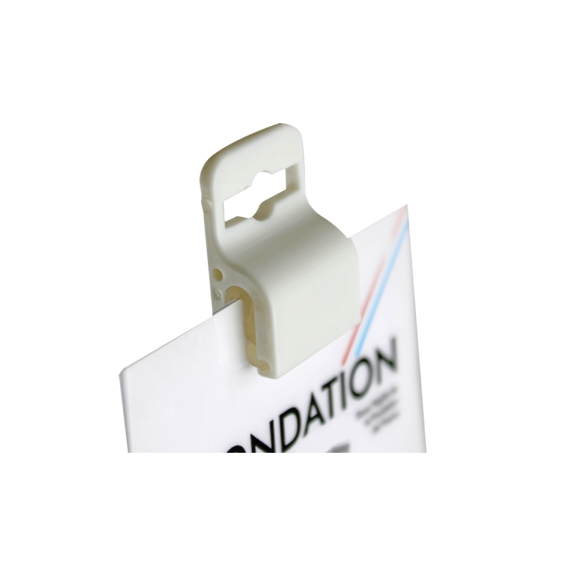 Plastic Card Gripper white
