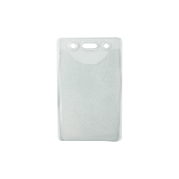 Textured Vinyl Badge Holder - Credit Card Size (CR80) Vertical