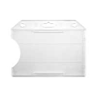 Horizontal Open Face One-Card Holder FROSTED