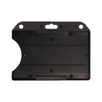 Horizontal Open Face One-Card Holder BLACK