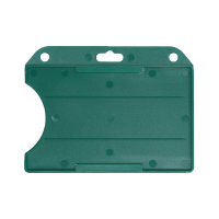Horizontal Open Face One-Card Holder GREEN