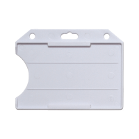 Horizontal Open Face One-Card Holder WHITE