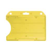 Horizontal Open Face One-Card Holder YELLOW