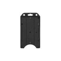 Vertical Open Face One-Card Holder BLACK