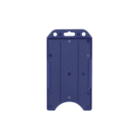Vertical Open Face One-Card Holder BLUE