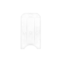 Vertical Open Face One-Card Holder WHITE