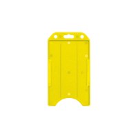 Vertical Open Face One-Card Holder YELLOW