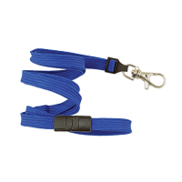 Tubular 10mm Break-Away Lanyards with Trigger Hook Royal Blue